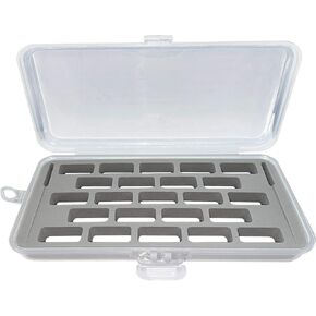 Made in Taiwan - Bobbin Case for Bernina New 7 and 8 Series Jumbo Bobbin Sewing Bobbin Storage Case and Saver Holds 23 Bobbins Box Organizer - Gray