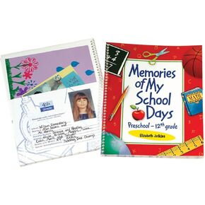 Fox Valley Traders Custom School Days Memory Book, Customized Keepsake Album for Preschool through 12th Grade, 8x10 inches, Multicolored