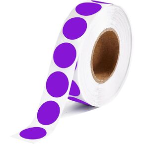 1000 Pcs Round Stickers 1/2 Inch Color Circle Dot Stickers Small Code Labels for Office Shop Yard Sale Home Classroom Marking (Red, 1000 Pcs)