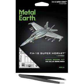 السحرات المعدنية الأرض F/A 18 Super Hornet 3D Motic Model Kit Backtle مع ملاقط