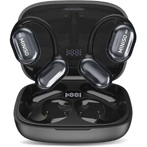 MINISO MS162 Language Translation Earbuds Real Time 135 Languages AI Translator Earbuds 4-in-1 Translation Headphones Open Ear Translation Device with APP Fit iOS &Android for Travel Business Learning