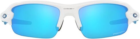 Oakley Youth OJ9008 Flak XXS Square Sunglasses, Polished White/Prizm Sapphire, 58 mm in Saudi Arabia
