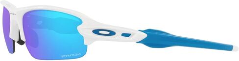 Oakley Youth OJ9008 Flak XXS Square Sunglasses, Polished White/Prizm Sapphire, 58 mm in Saudi Arabia