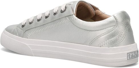 Taos Plim Soul Lux Women's Sneaker - Soft Premium Leather Lace Up Sneakers with All Day Walking Comfort and Support Silver 7.5 (M) US in Saudi Arabia