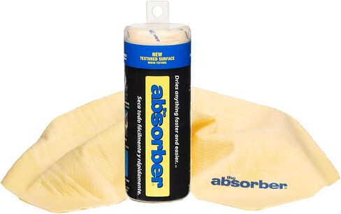 The Absorber Synthetic Premium Drying Chamois Cloth for Car: Super Absorbent, Scratch-Free and Washable | 17-Inch x 13-Inch, Small, 3-Pack, Color Assorted (PN: 10066) in Saudi Arabia