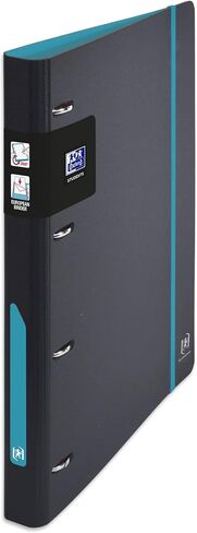 OXFORD Pack of 14 European Binder for Students A4 30 mm Spine 4 D Rings Expanded Polypropylene Cover Two-Tone Black/Orange in Saudi Arabia