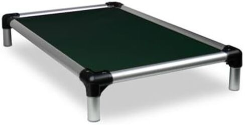 Kuranda Chewproof Bed - Silver Aluminum - 44" x 27" - Cordura Nylon - Forest in Saudi Arabia