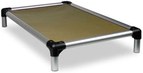 Kuranda Chewproof Bed - Silver Aluminum - 44" x 27" - Cordura Nylon - Forest in Saudi Arabia
