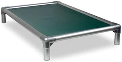 Kuranda Chewproof Bed - Silver Aluminum - 44" x 27" - Cordura Nylon - Forest in Saudi Arabia