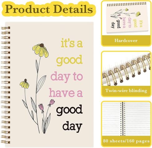 JHFDTY I Am Brave Loved Inspirational Journal Notebooks Affirmation Self Care Love Journal for Women Motivational Gifts for Women Girls Friends Hardcover 160 Pages Spiral Notebooks in Saudi Arabia
