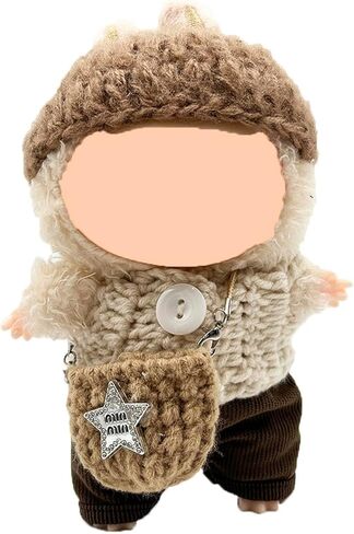 Doll Clothes Set & Outfit for Blind Box Dolls of 5.91-6.7inch (15-17cm) with Accessories Luxury Chic Stylish Adorable Cute Unique Style of Dolls Clothes for Dress up 5 Pieces (No Doll) (D) in Saudi Arabia