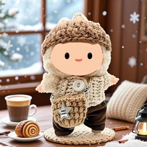 Doll Clothes Set & Outfit for Blind Box Dolls of 5.91-6.7inch (15-17cm) with Accessories Luxury Chic Stylish Adorable Cute Unique Style of Dolls Clothes for Dress up 5 Pieces (No Doll) (D) in Saudi Arabia