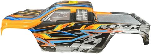 1/10 RC Car Body Shell Frame High Performance Lightweight Model Easily Install Accessory Replacement for 2996A RC Vehicle Toy, Orange in Saudi Arabia