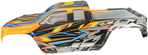 1/10 RC Car Body Shell Frame High Performance Lightweight Model Easily Install Accessory Replacement for 2996A RC Vehicle Toy, Orange in Saudi Arabia