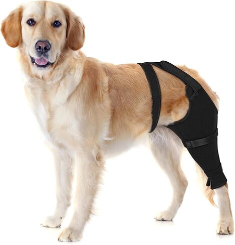 Dog Rear Leg Recovery Sleeve for TPLO to Stop Licking, Wound Surgical Cover After ACL Surgery, Leg Wrap for Back Hip, Thigh, Knee, Dog Cone Collar Alternative (Left Leg, L) in Saudi Arabia