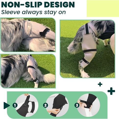 Dog Rear Leg Recovery Sleeve for TPLO to Stop Licking, Wound Surgical Cover After ACL Surgery, Leg Wrap for Back Hip, Thigh, Knee, Dog Cone Collar Alternative (Left Leg, L) in Saudi Arabia