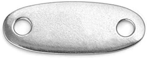 علامات Ovalsart Oval W/ثقوب الفراغات الختمة الحرفي ، (مطلي بالذهب الحقيقي ، 2) in Kuwait