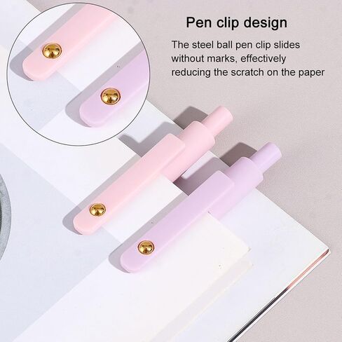 أقلام الهلام Itawixs ، 6 PCS 0.5mm Quick Dry Black Beens Point Point Prope Smooth Arts ، Gut Office School Supplies for Women in Kuwait