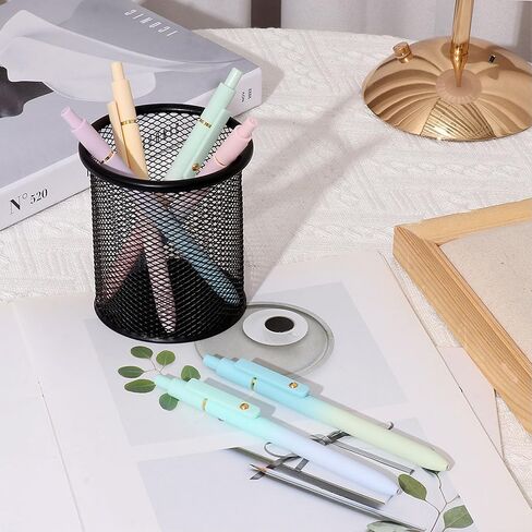 أقلام الهلام Itawixs ، 6 PCS 0.5mm Quick Dry Black Beens Point Point Prope Smooth Arts ، Gut Office School Supplies for Women in Kuwait
