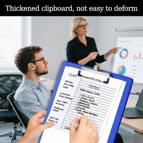 XUCHUN ClipBoards 8.5x11,Plastic Clip Boards with Pen Holder Nursing Clipboard, Low-Profile Clip & Retractable Hanging Hook, Letter/A4 Size for Office, School, Teacher, Women, Kids,6 Pack in Saudi Arabia
