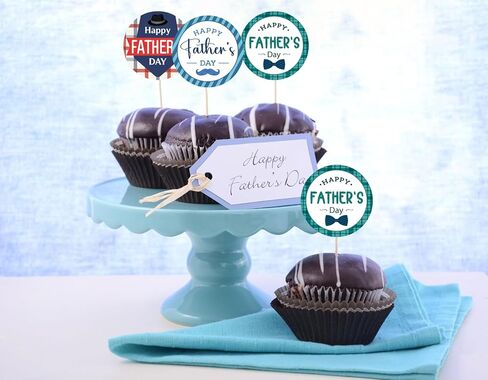 48Pcs Funny Father's Day Gift Stickers Happy Father's Day Gift Labels Father Day Seal Label Sticker Gifts Wrapping Labels Round Self-Adhesive Tie Best Dad Thank You Gifts Sticker for DIY in Kuwait