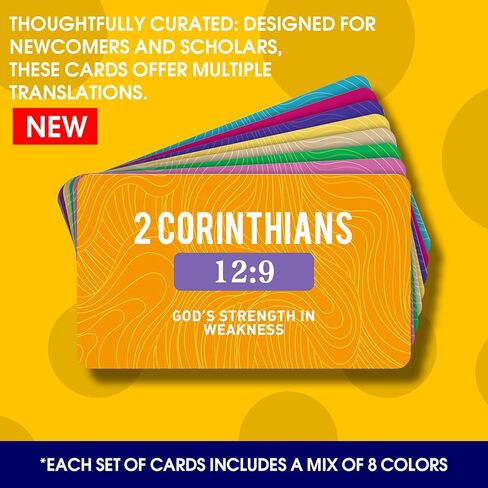 بطاقات فلاش آية ذاكرة الكتاب المقدس ، بطاقات الكتاب المقدس الأسبوعية ، العهد القديم والجديد متعدد النقل in Kuwait