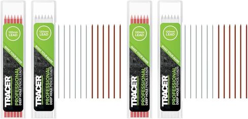 Tracer Deep Hole Pencil Alternative Leads Set - 12 x 2.8mm High-Visibility Coloured Leads for the Pencil. 6 x Red, 6 x White. 12 x Pencil refills. in Saudi Arabia