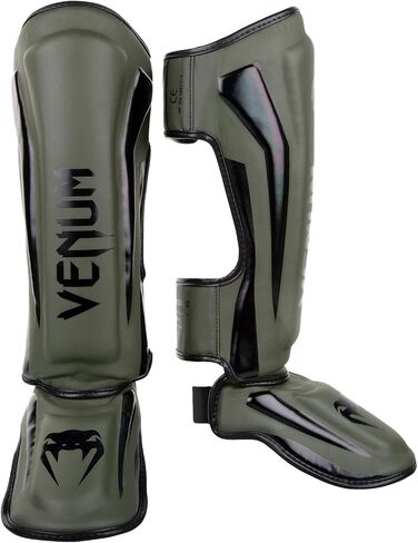واقيات الساق Venum Elite - أسود/مموه داكن - مقاس XL in Kuwait