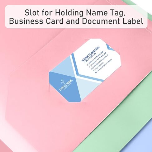 Timart Folders with Pockets 3 Hole Punched-6 Pack, 2 Pocket Heavy Duty Plastic Pocket Folders for 3 Ring Binder, Fit Letter Size Paper File Folder for School Office (Pastel) in Saudi Arabia