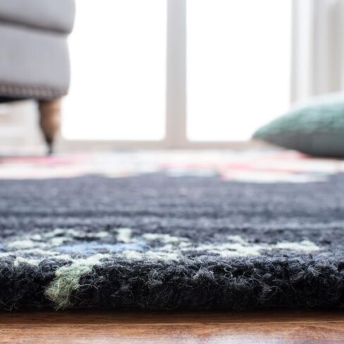 SAFAVIEH Blossom Collection Runner Rug - 2'3" x 8', Pink & Ivory, Handmade Wool, Ideal for High Traffic Areas in Living Room, Bedroom (BLM575U) in Saudi Arabia