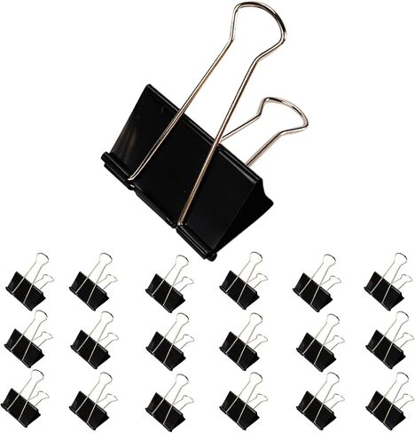 Jumbo Binder Clips 3 Inch - Extra Large Binder Clips 12 Pack, Heavy Duty Office Binder Clips for Paper, Documents, School & Office Supplies (12, 3 inch) in Saudi Arabia
