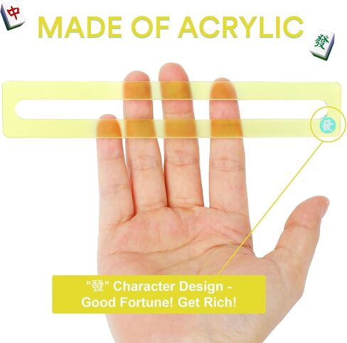 Mahjong Line Finder, 4 Pack Bright Mahjong Rules Helper Reader, Beginner-Friendly Mahjong Accessories, for Players - Blue in Saudi Arabia
