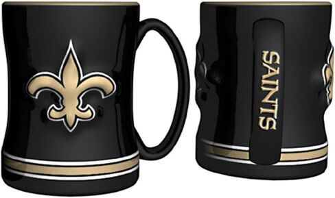 Denver Broncos 15 Ounce Sculpted Logo Relief Coffee Mug in Saudi Arabia