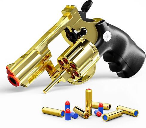 لعبة بندقية ， مسدس رصاصة ناعمة ، Game Slingshot Toy Gun ، Foam Blaster مع رصاصات الإسفنج ، للأطفال الذين تتراوح أعمارهم بين 8 وما فوق (الفضة) in Saudi Arabia