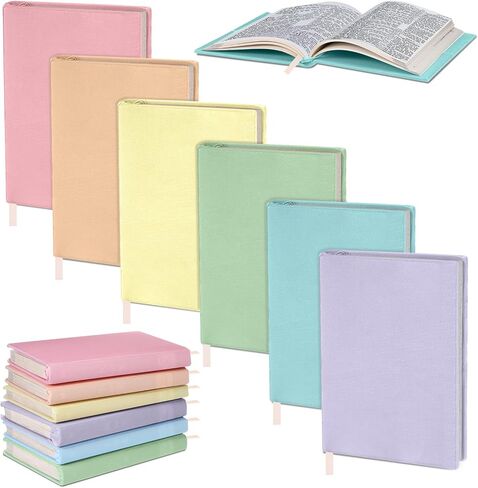 Gilprop 6 Pack Stretchable Book Covers 6-9 Inch Colored Fabric Reusable Book Protector Sleeve for Hardcovers Textbook Protection Supplies(Morandi Colors) in Kuwait