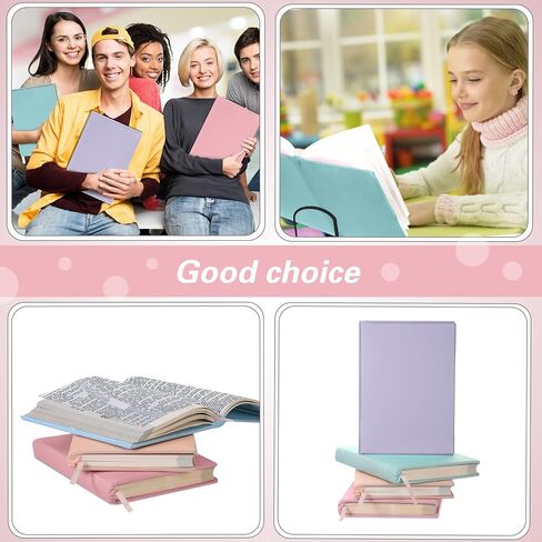 Gilprop 6 Pack Stretchable Book Covers 6-9 Inch Colored Fabric Reusable Book Protector Sleeve for Hardcovers Textbook Protection Supplies(Morandi Colors) in Kuwait