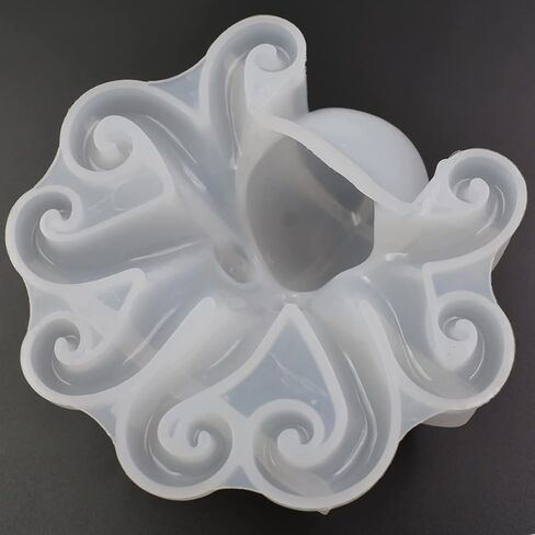 Stereo Octopus Epoxy Mold Halloween Home Art Wall Door Hanging DIY Resin Casting Devil Sea Octopus Silicone Mold, 4" x 4" x 2" in Saudi Arabia