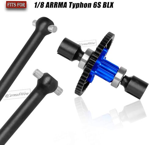 RC 50T SPIPPER TEALE TEALES W/CENTRENT REVERDSS PRODRADERS ARRM A 1/8 TYPHON 6S ، CVD الأمامي والخلفي ، CVD مع مجموعة شببر 50T ، Blue in Saudi Arabia