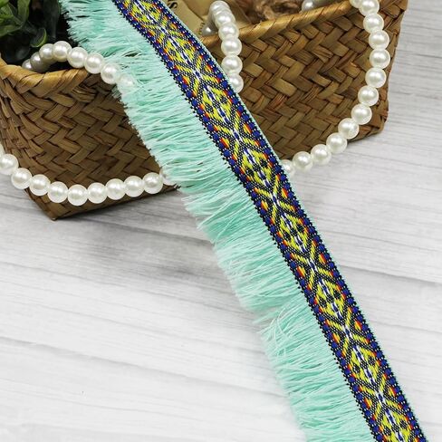 11 Yards of 30mm (1.18 Inches) Light Grey Fringe Tassel Trim. Boho - Style Fringe Trim, Sewing Fringe for Curtains, Carpets, and for Creating Other handicrafts(Light Grey) in Saudi Arabia