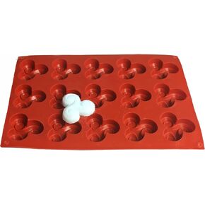X-Haibei Triskell Shape Silicone Mold - 2.2 Inch Diameter for Soap, Chocolate, Jelly, Crayon, and Cookies - Easy Release, and Durable - Random Color (As Shown or Varied)