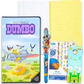 Disney Dumbo Diary Journal for Kids - Bundle Dumbo Journal with Mickey Pen Plus Stickers | Classic Journal Diary Set For Kids