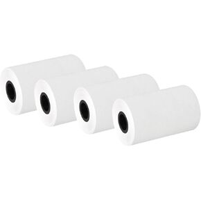Thermal Paper, 4 Rolls Thermal Receipt Paper 57x40mm/2.24x1.57in White Thermal Paper Roll Bill Ticket Clear Printing for Cash Register 58mm POS Thermal Receipt Printer