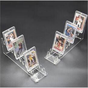 Space - Saving Magnetic Trading Card Display Riser | Storage & Display Balance Solution for PSA/MTG Slabs, Trading Sports Cards (Basketball/Baseball/Football, 35 - 130PT) - 1 Pack