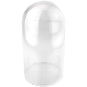 HOMEFORD Plastic Dome Display Case with Clear Base, 6-inch, 1-Count