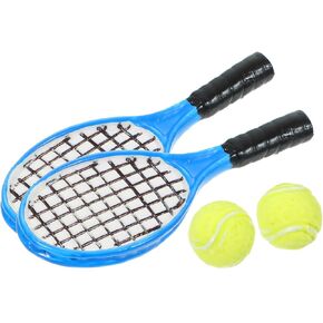 4pcs Tennis Racket Decoration Simulation Tennis Racket Model Micro Tennis Racket Model Tennis Racket