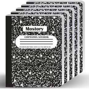 Pack of 50 Bulk Composition Notebook - Wide Ruled 200 Pages (100 Sheets), Size 7.5" x 9.75", Bulk School Supplies, Office, Bulk Notebooks for School, Writing Journal Notebook with Lined Paper
