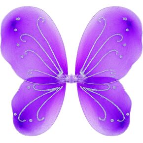 Fairy Girls Wings for Girls, Sparkle Angel Wings Butterfly Girl Wing for Birhday Party Halloween Costume Dress Up