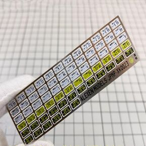 XK0001-XK0024 لوحات ترخيص المعادن لوحات رقم 1/64 أدوات بناء طراز المقياس لنموذج Hobby DIY أدوات الملحقات (XK0002)