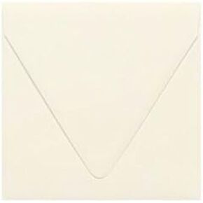 LUXPaper Square Contour Flap Invitation Envelopes | 6 1/2" x 6 1/2" | Natural | 30% Recycled | 80lb. Text | 50 Qty