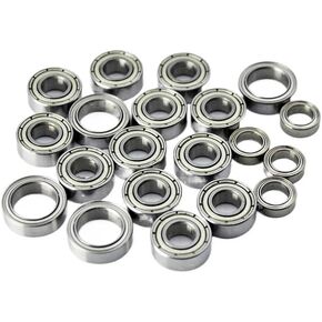 20pcs Metal Sealed Bearing Kit Set for Tamiya Upgrade Parts Accessories TT01 TT-01 TT01E TT01D TT02B 1/10 RC Car Bearings